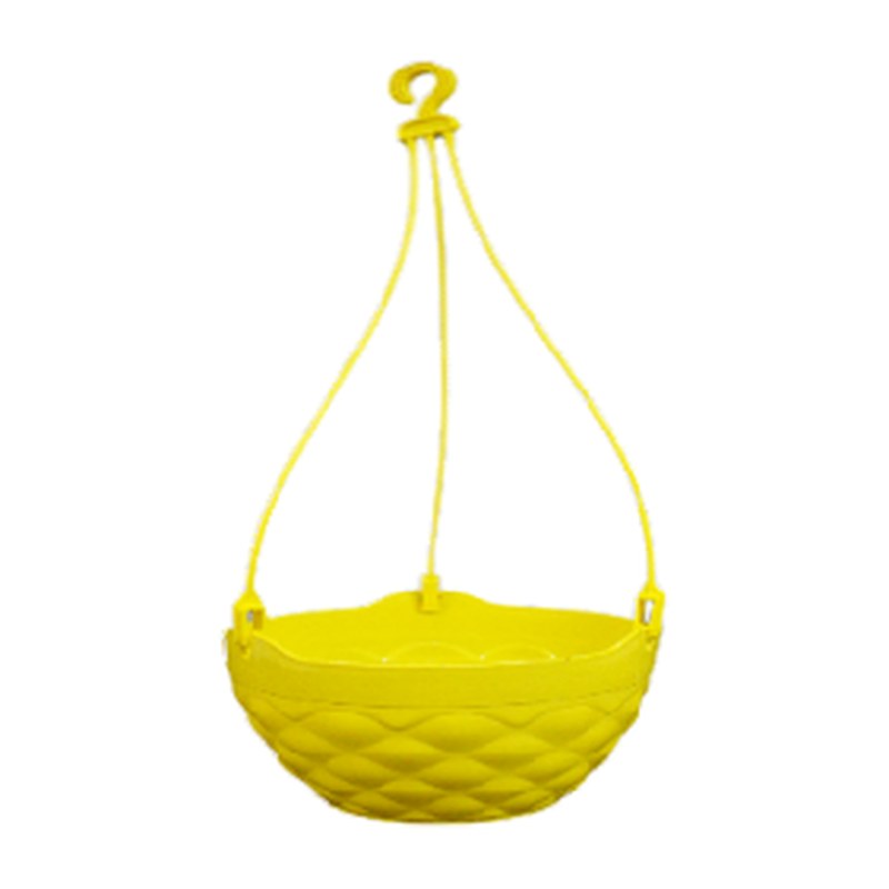 Diamond hanging pot with hanger (7.5")