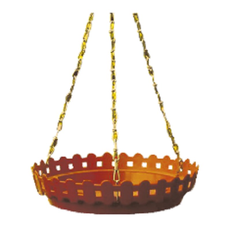 Hanging tray with (heavy) metal chain (10"), image 2 of 2