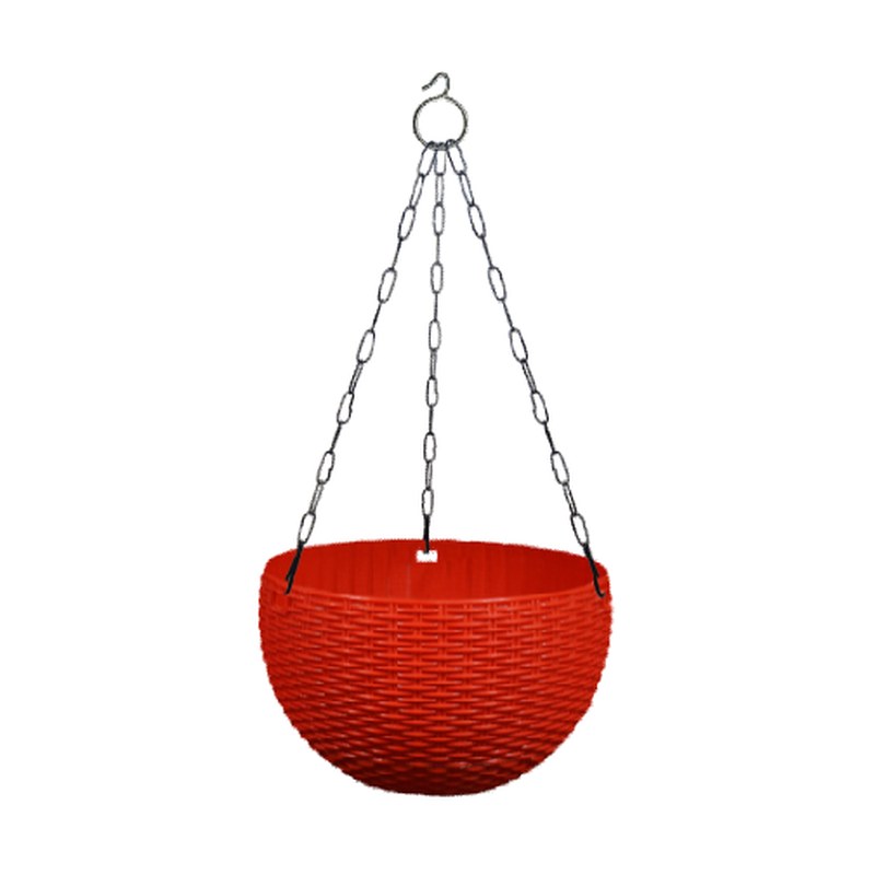 Rattan hanging pot without chain - 7.1", image 2 of 2