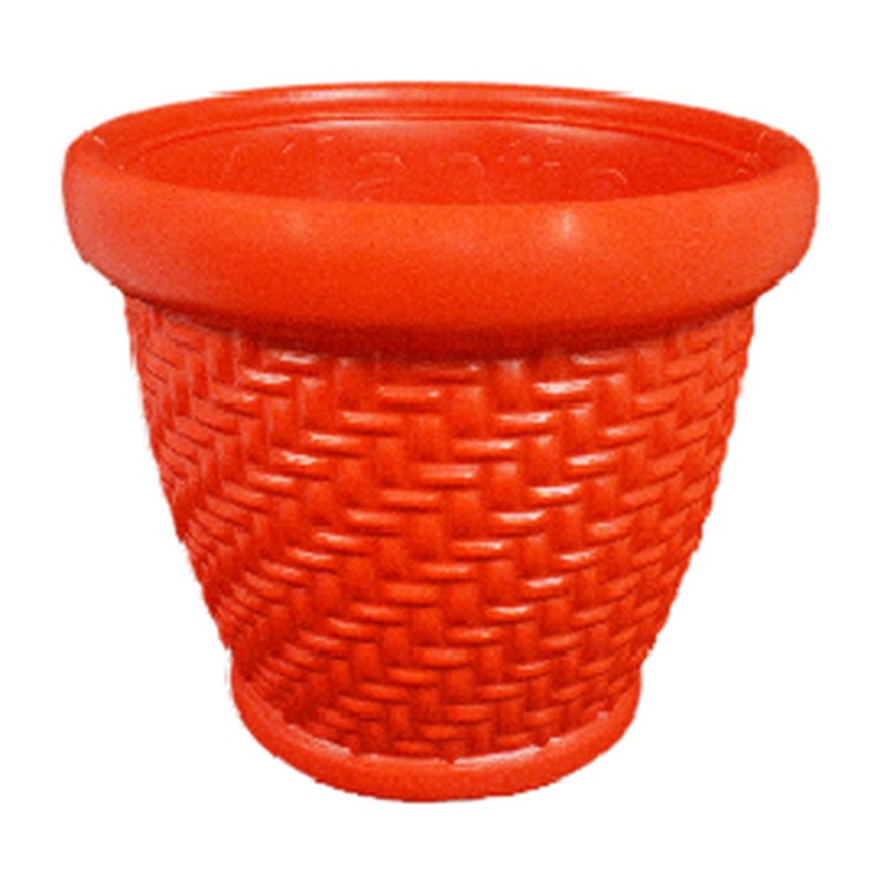 Wicker planter - 9"