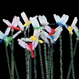 Small dragonfly garden stakes