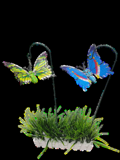 Butterfly on hook garden stakes