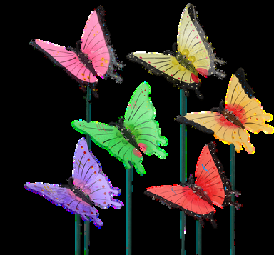 Butterfly garden stakes