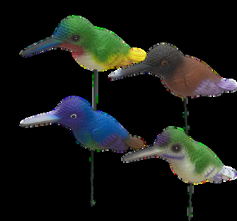 Kingfisher garden stakes, large