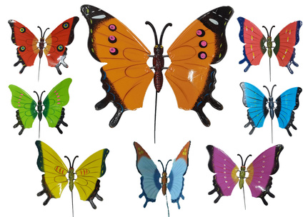 Assorted butterfly garden stakes