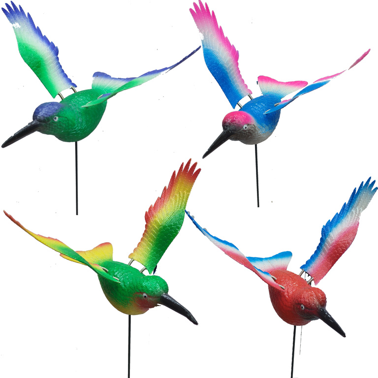 Hummingbird garden stakes, large