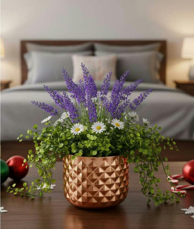 Metal iron planter in plating 1724 copper