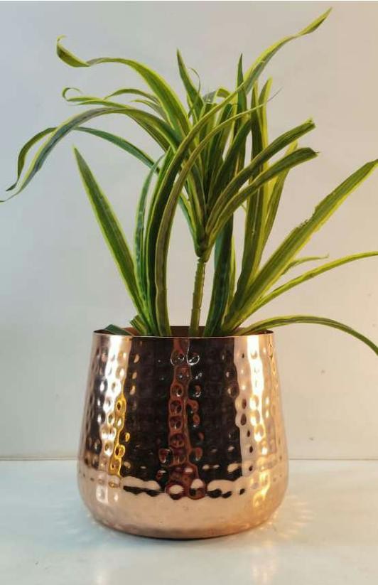 Metal table pot in plating brass copper 1726