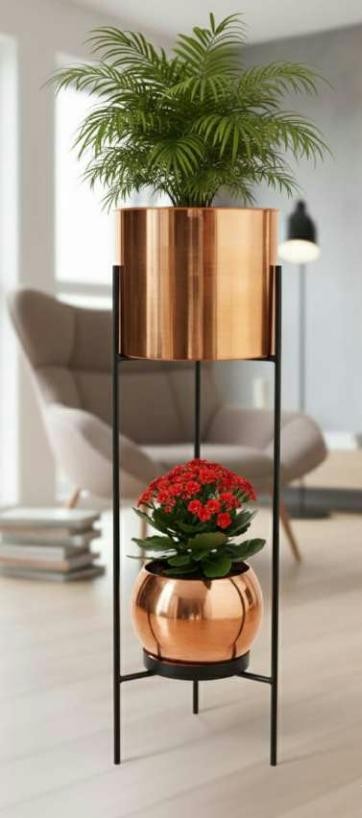 Iron two pot withstand in plating brass copper 1005