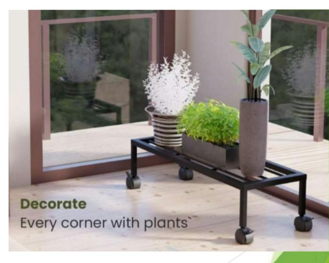 Mild steel rectangular wheel plant stand 1926