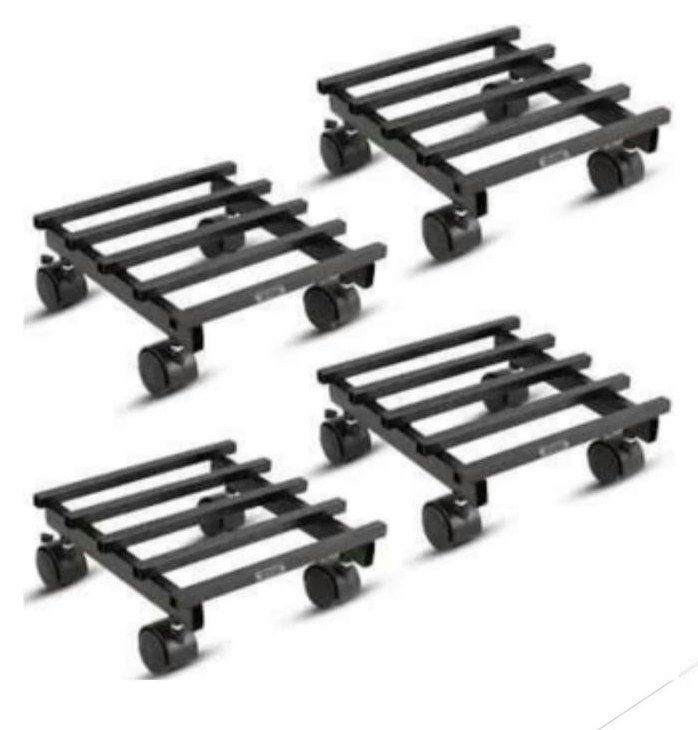 Plant stand with wheel 1429 black