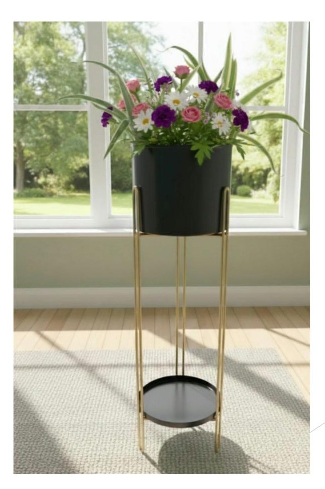 Iron tray with pot and stand 1455A