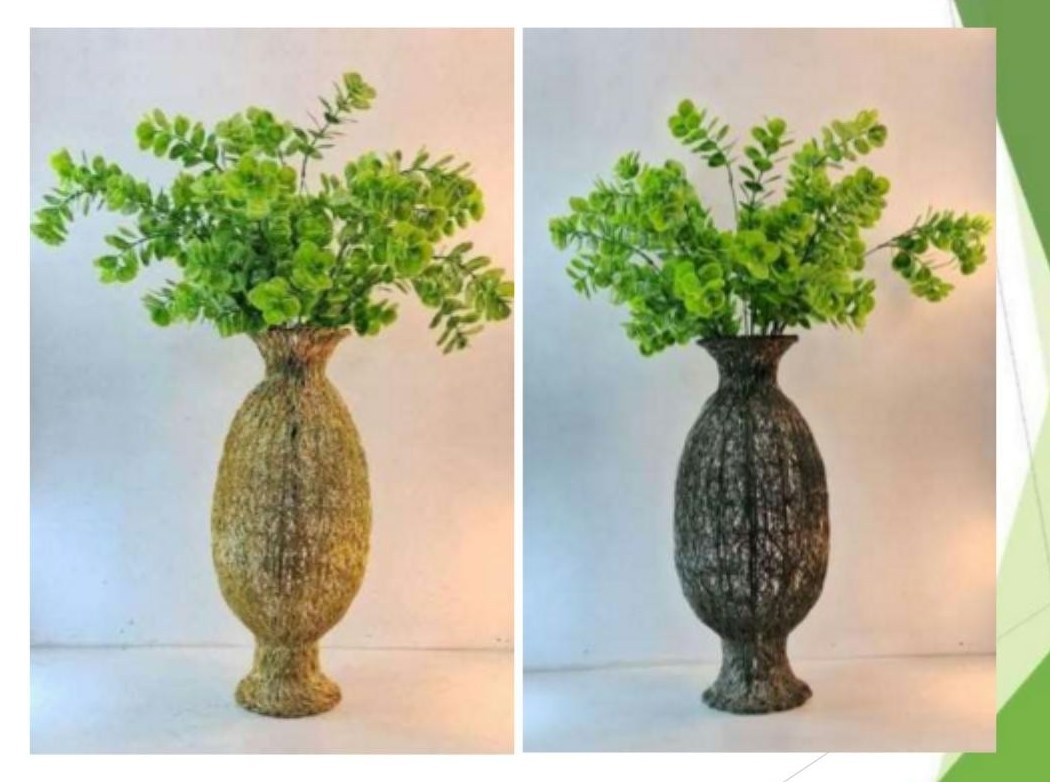 Metal mesh vase 1272D
