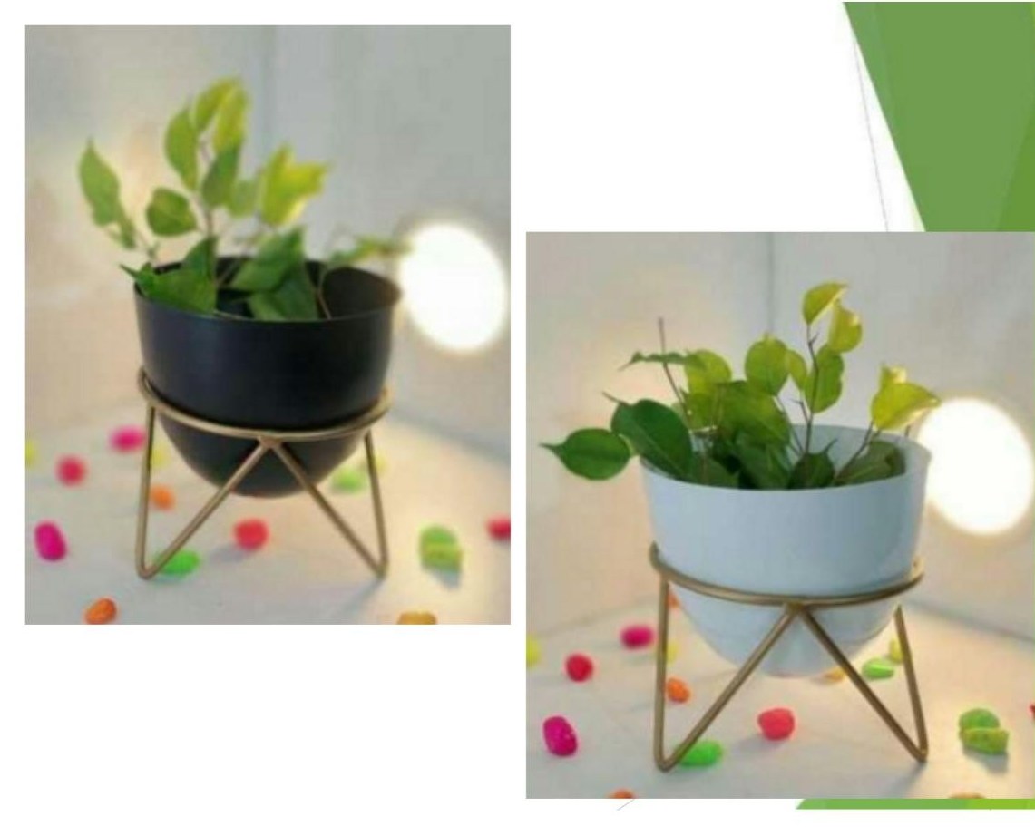 Metal plant stand 1277B black