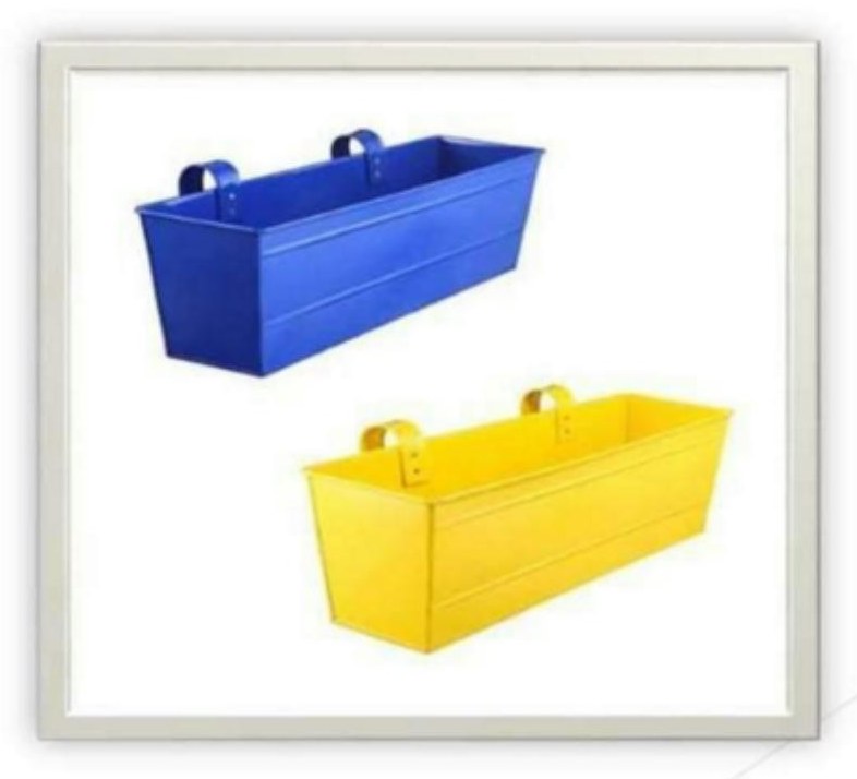 Metal double hanging pot 1252AB