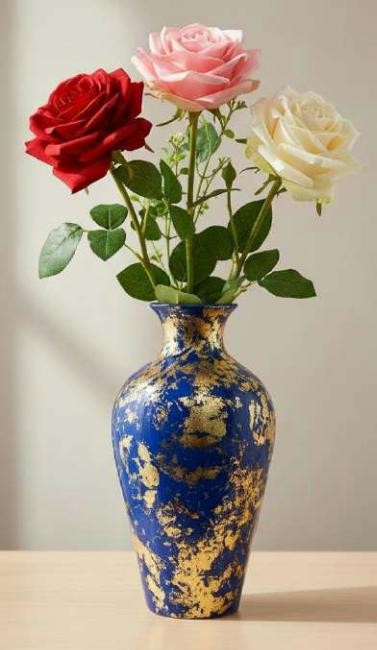 Metal flower vase 1236A