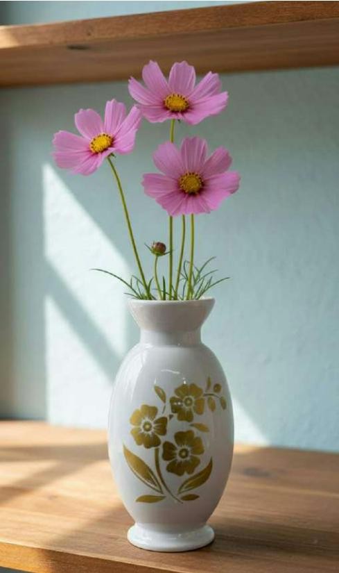 Metal flower vase 1237K