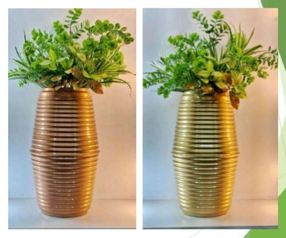 Metal flower vase 1239B