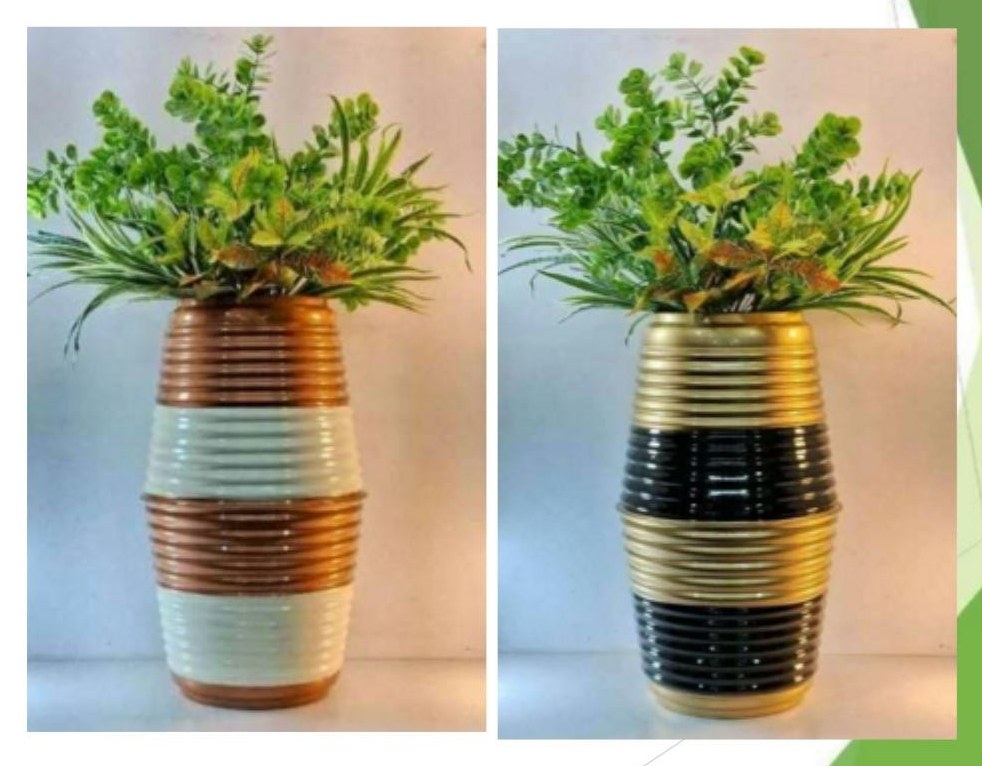 Metal flower vase 1239C