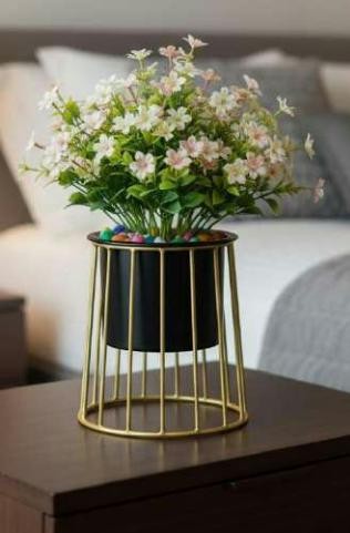 Metal mini pot with stand 1341A