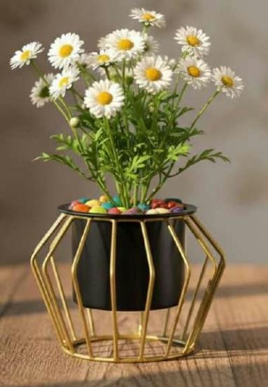 Metal mini pot with stand 1342AB