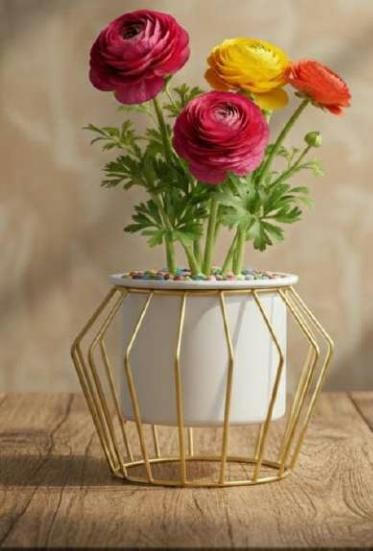 Metal mini pot with stand 1342AB, image 2 of 2