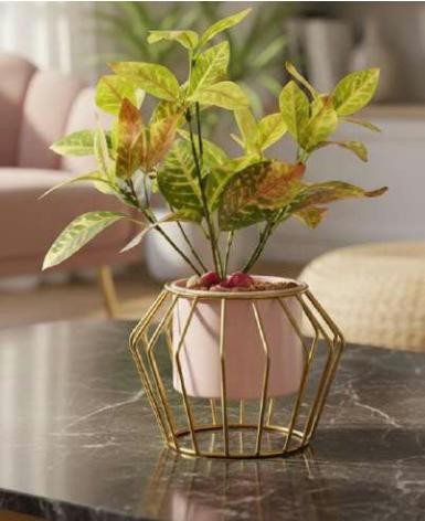 Metal mini pot with stand 1342F, image 2 of 3