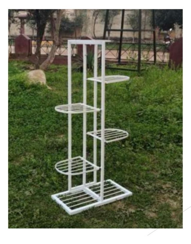 Detachable multi pot stand 1346 white heavy