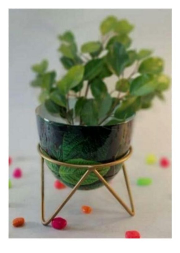 Egg meena pot with stand 1314D