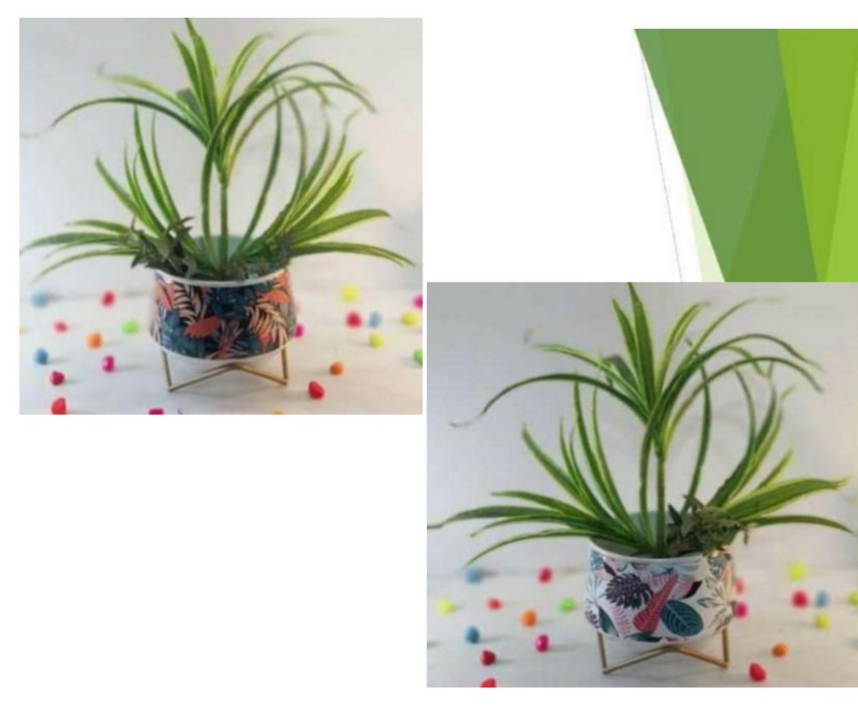 Metal pots with stand 1322E