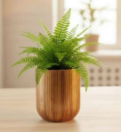 Metal pot with gold finish 1202EF