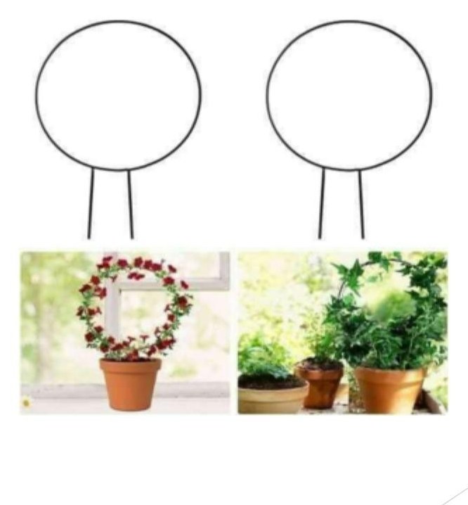 Round shape garden stakes set of 2 1401