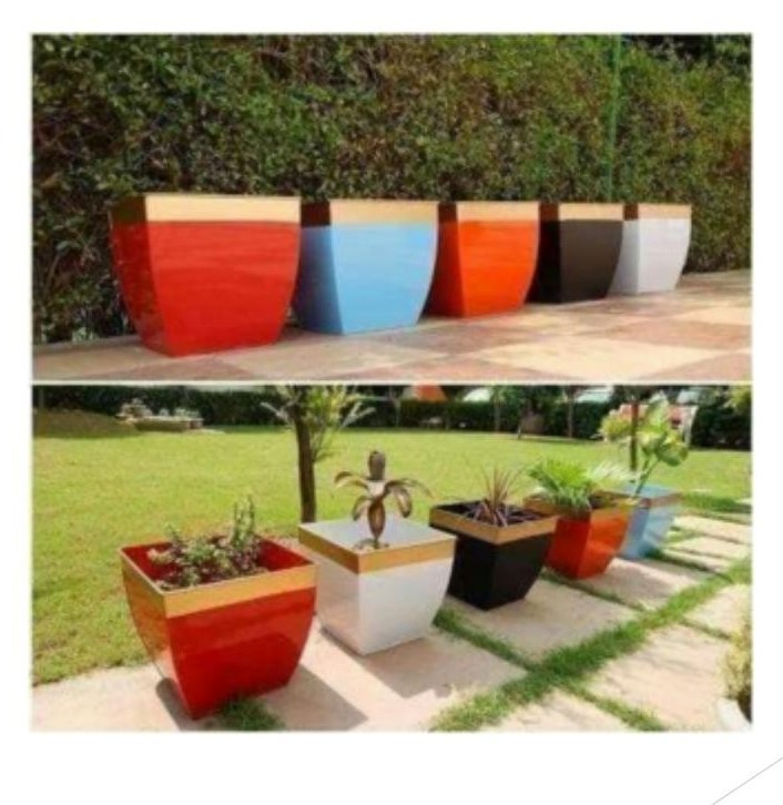Multicolor tapered planter 1352