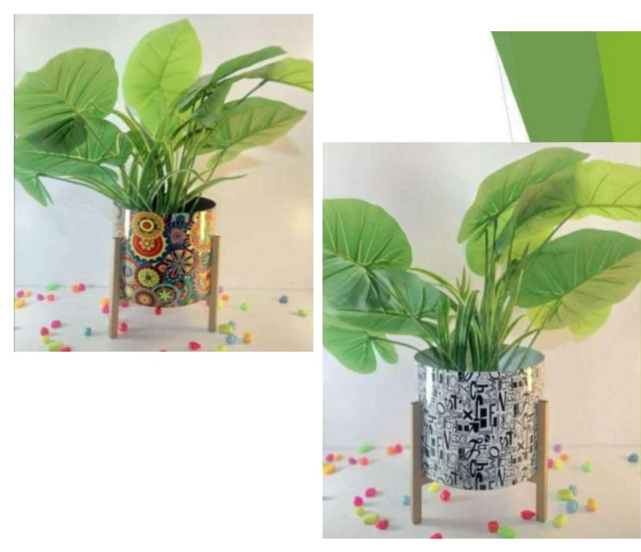 Iron pot with stand 1223CD