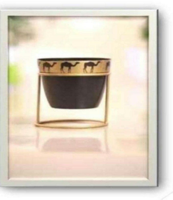 Pot with camel print 1311 black