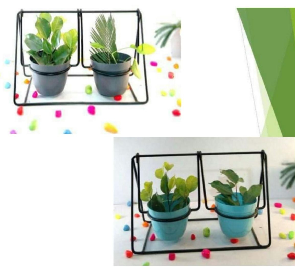 Metal swing planter 2112A