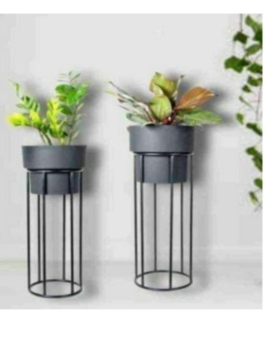 Silver planters set of 2 silver 1502