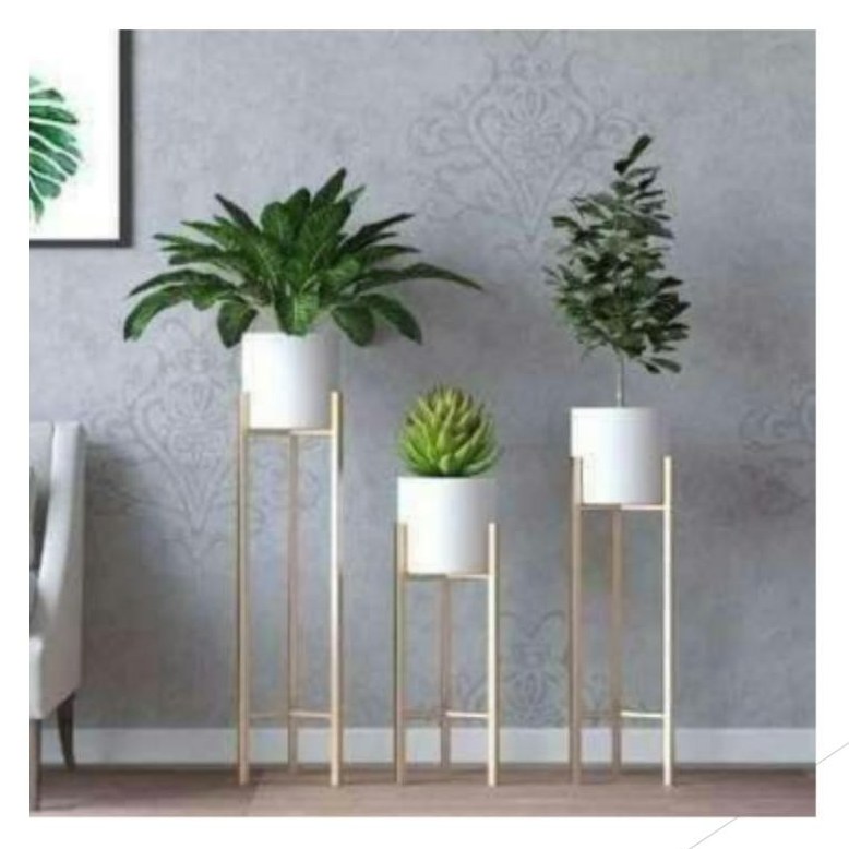 Metal plant stand with planter 1355C