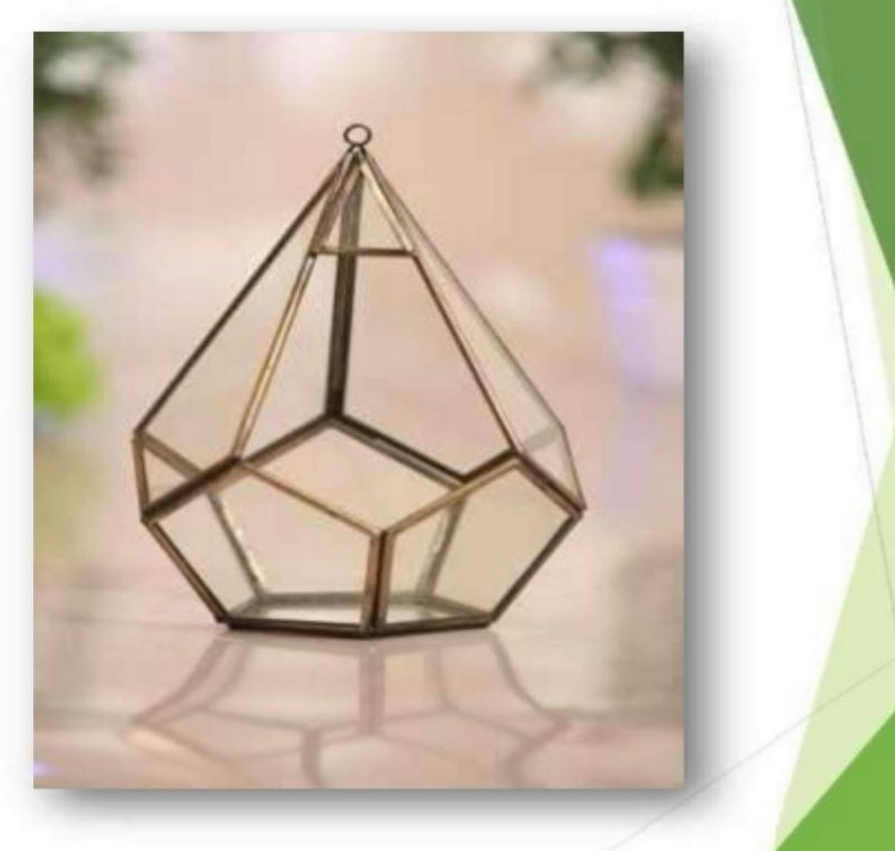 Glass hanging terrarium 1187H