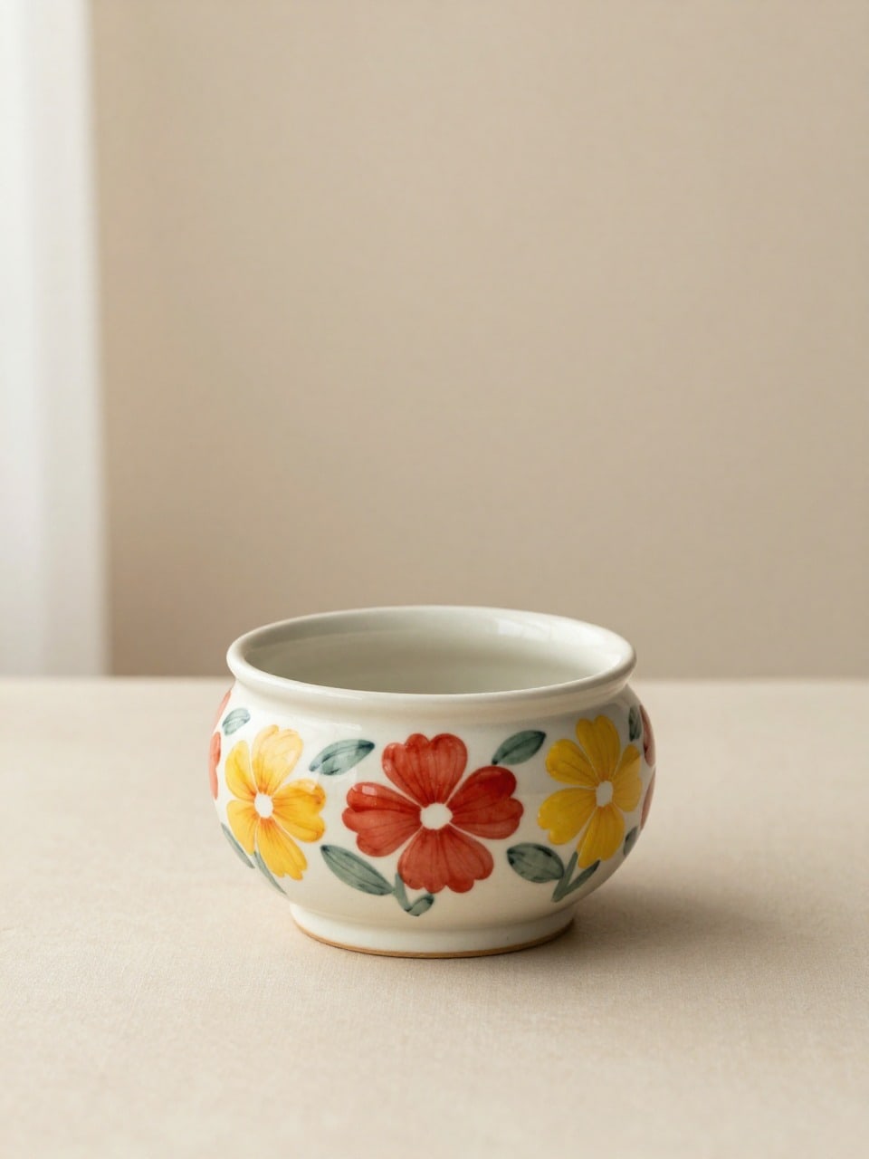 Round Belly Painted Pot
