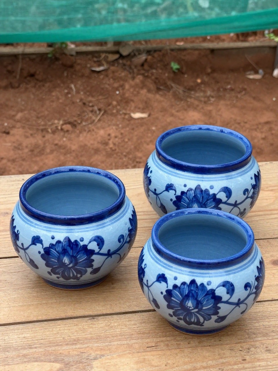Blue Pottery Ceramic Pot