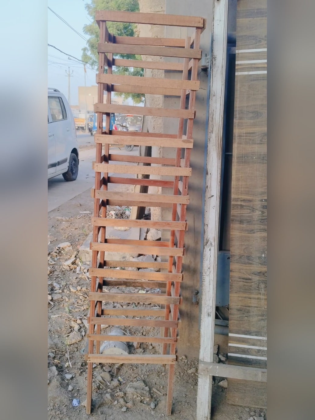 Wooden Ladder Plant Stand