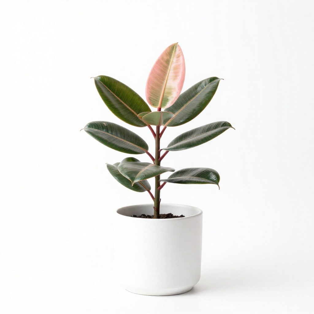 Ficus Elastica Red Variegata