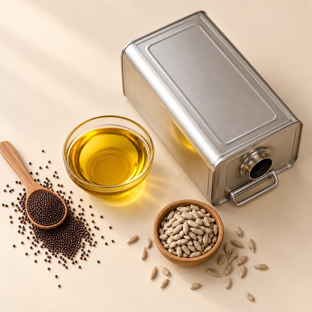 Kachi Ghani Mustard Oil 15 L Tin
