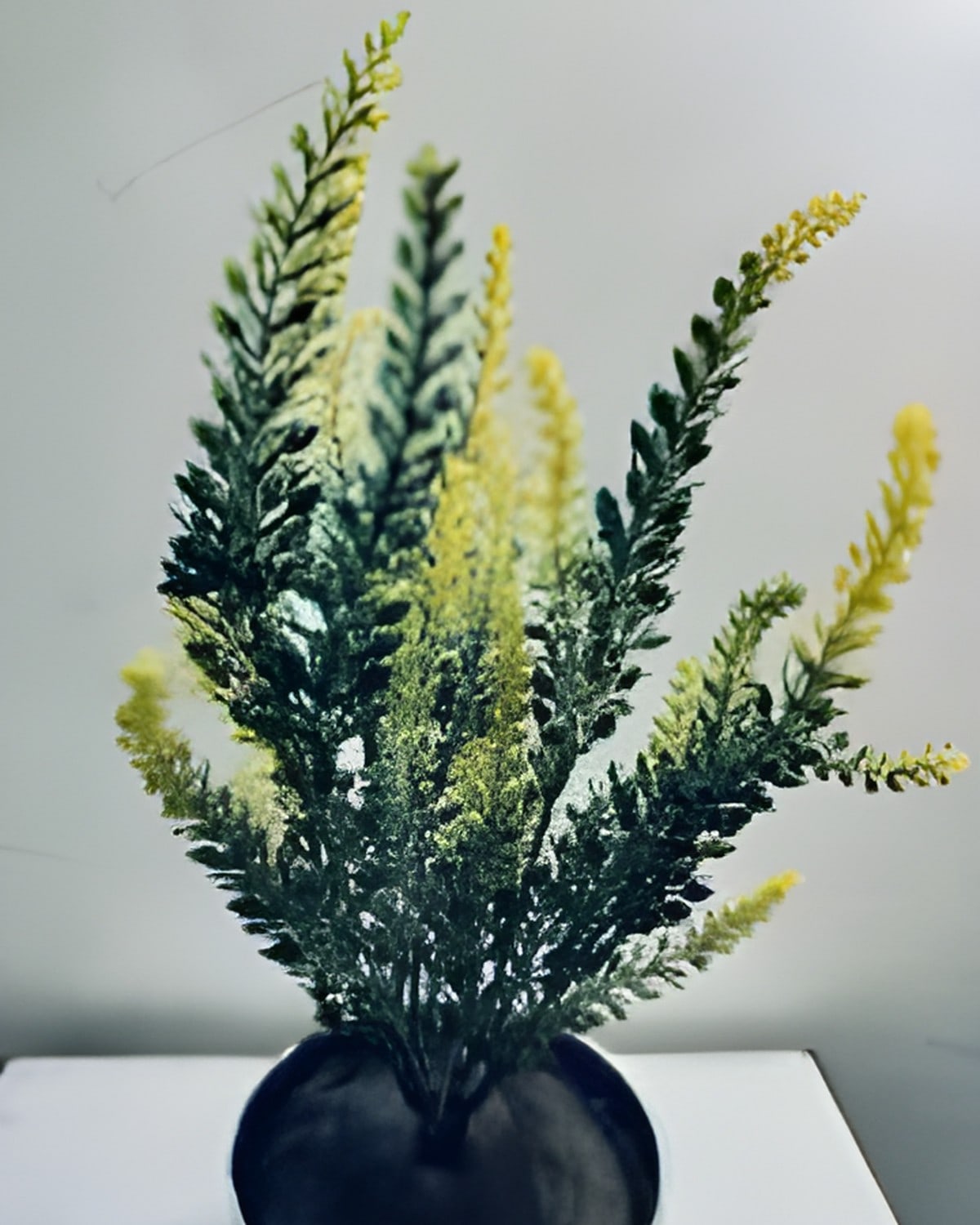 Artificial Lavender Pot (Black Pot)