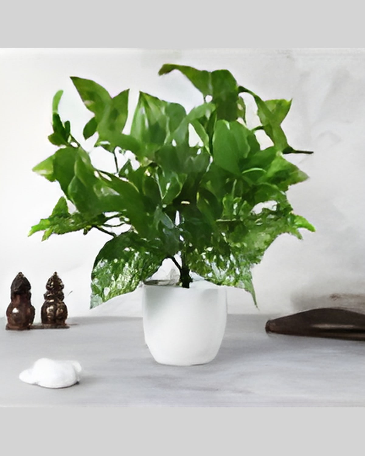 Artificial Money Plant with Pot