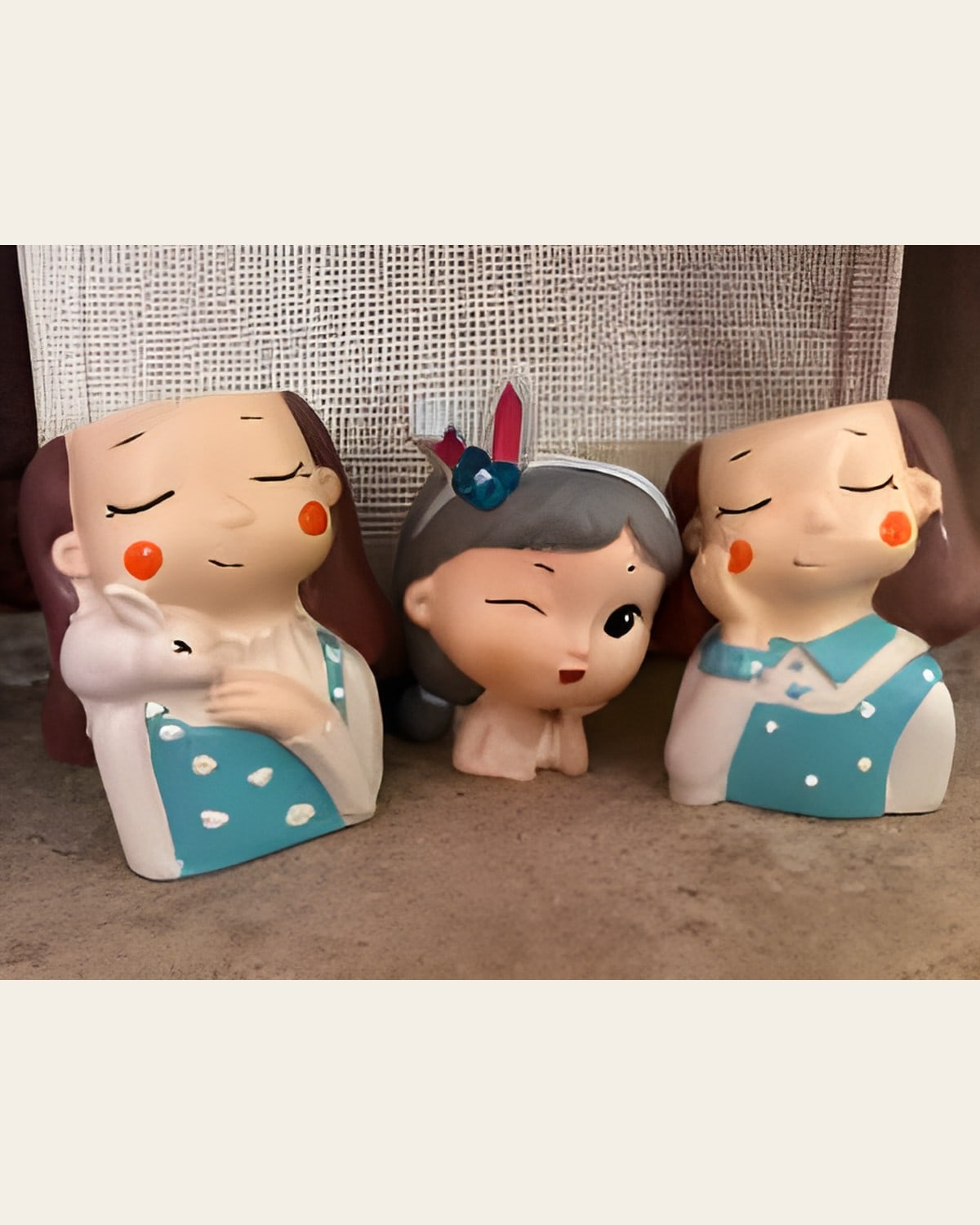 Cute Girl Planter (3 inch)