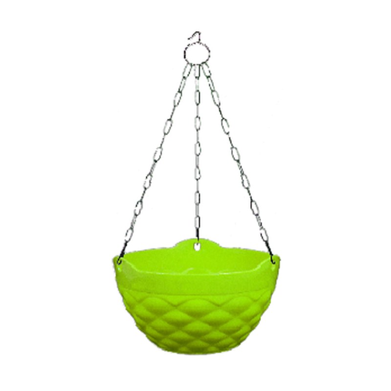 Diamond hanging pot with chain (7.5")