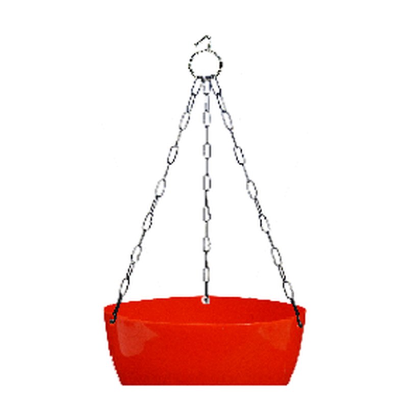Nest hanging pot with chain (7")