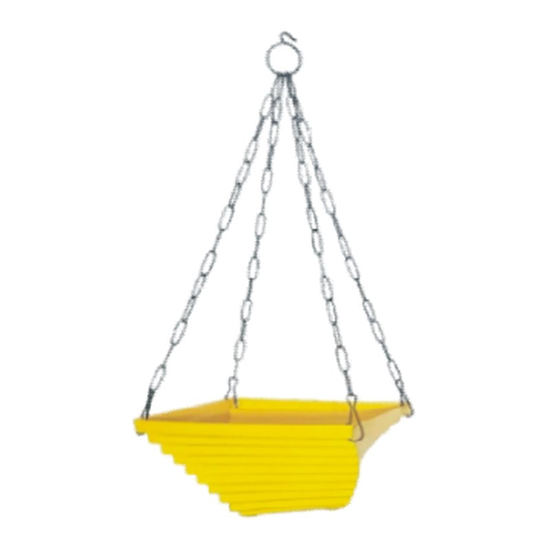 Twister hanging pot - with metal chain (9"), image 2 of 2